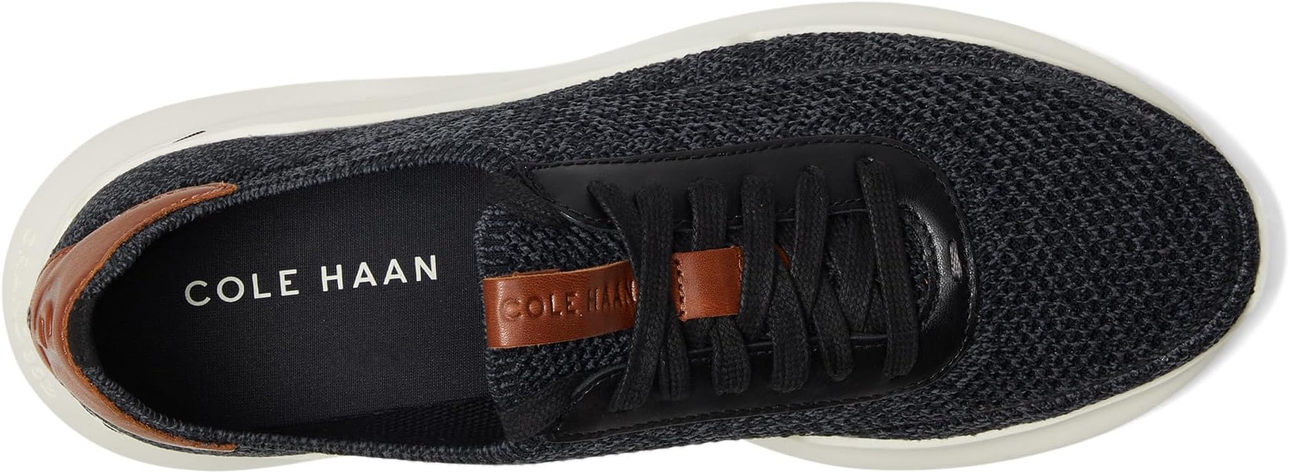 Кроссовки Cole Haan Grand Crosscourt Stitchlite Runox Sneakers, Black/British Tan/Ivory — фото 2