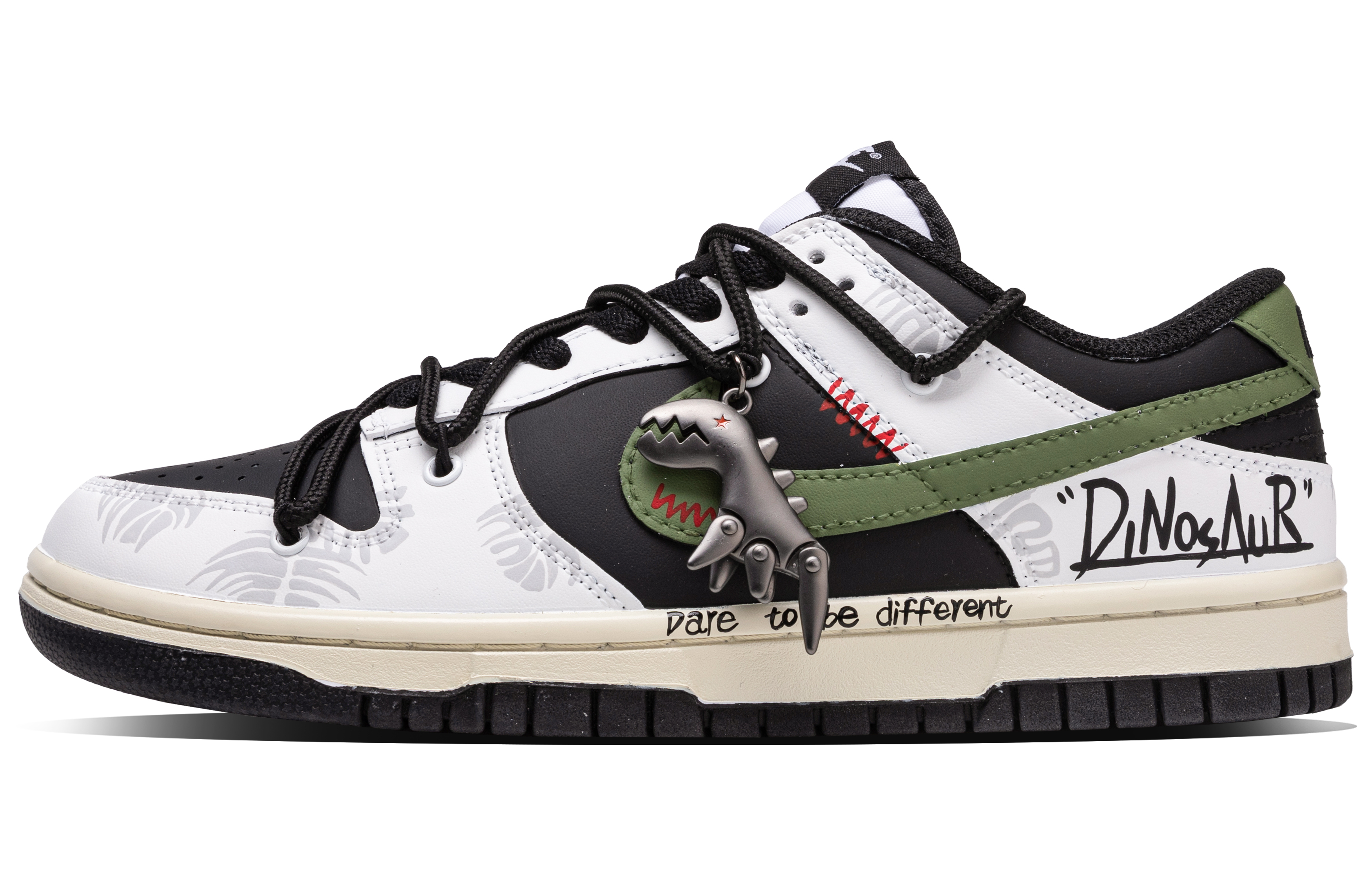 

Nike Кроссовки для скейтбординга Dunk Yunqi с противоскользящим покрытием, износостойкие, низкие, мужские, черно-белые