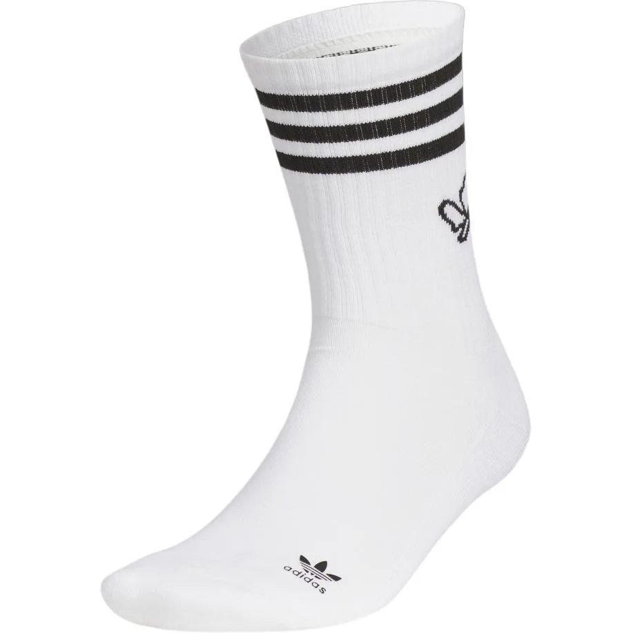 Носки унисекс, 1 пара Adidas Originals, белый черный