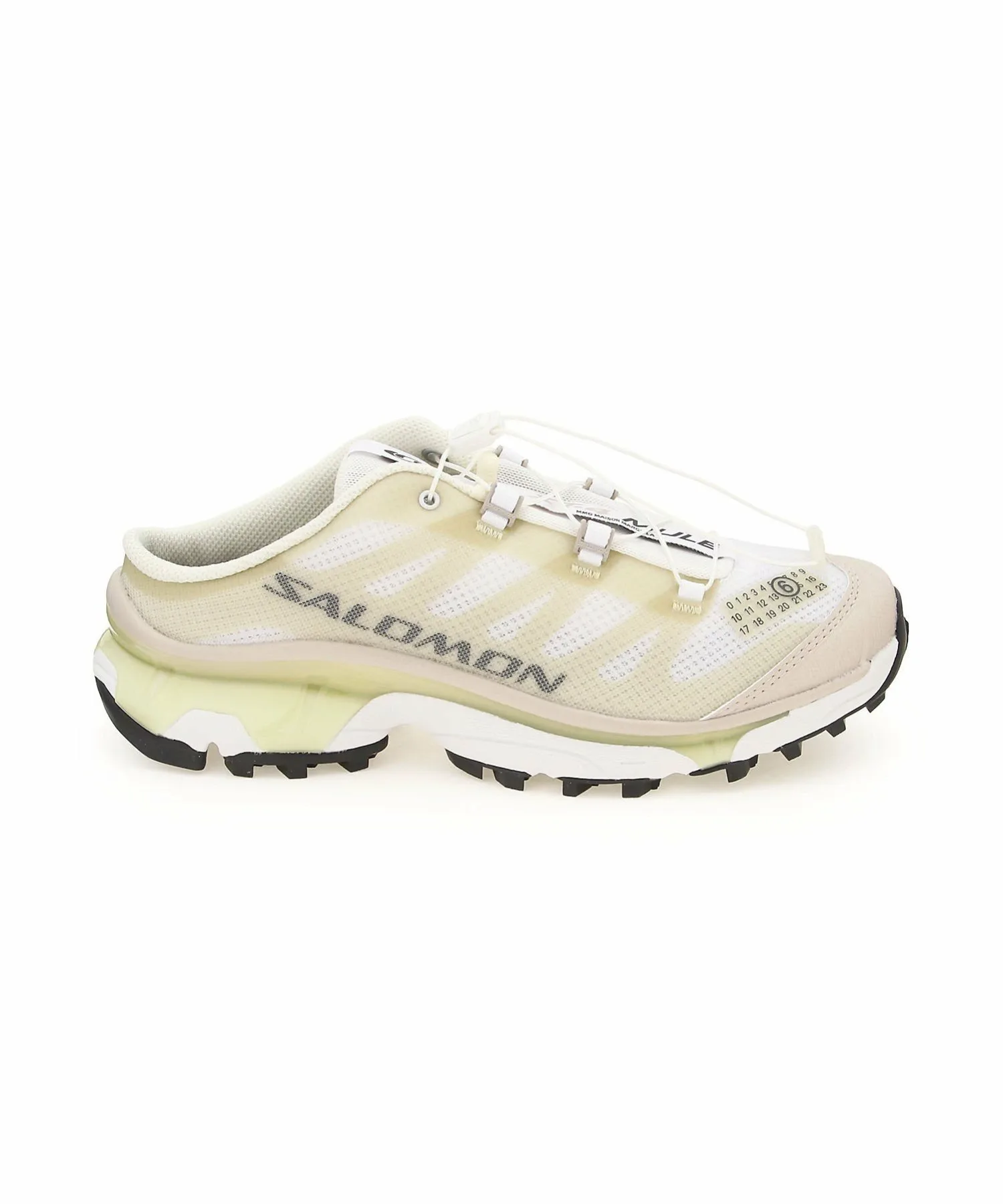 Кроссовки MM6×SALOMON XT4 MULE Mm6 Maison Margiela, White/Green Haz/Silver