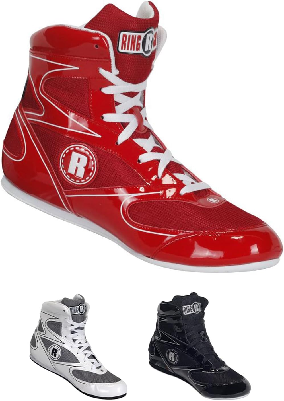 

Боксерские туфли Ringside Undefeated, синтетическая кожа, для мужчин и женщин, легкие высокие кроссовки для бокса, тренировок и соревнований, доступны в разных размерах (2-13), красный