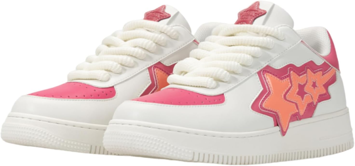 

Кроссовки Aelfric Eden Triple Pink Star унисекс с шнуровкой, в стиле колор-блок, с нашивками, уличная модная обувь