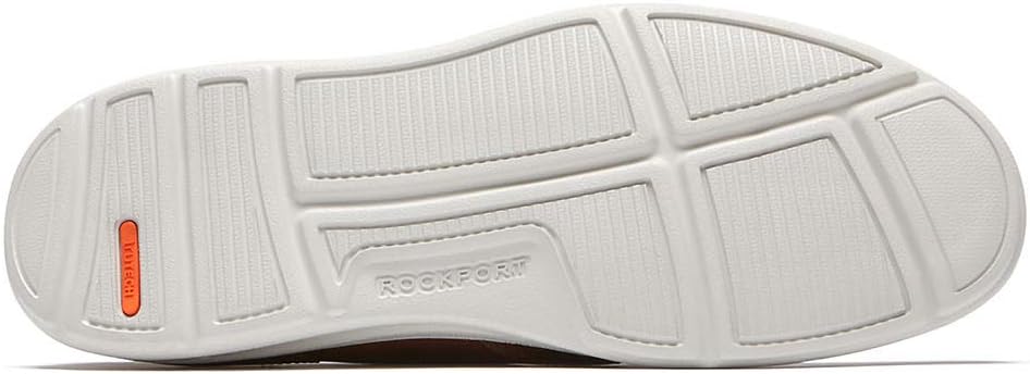 Мужские оксфордские кроссовки Rockport Zaden с простым носком, Boston Tan Leather — фото 4
