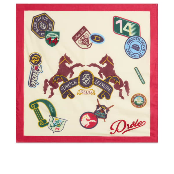 

Шарф Drole de monsieur с гоночным принтом Drôle De Monsieur, кремовый