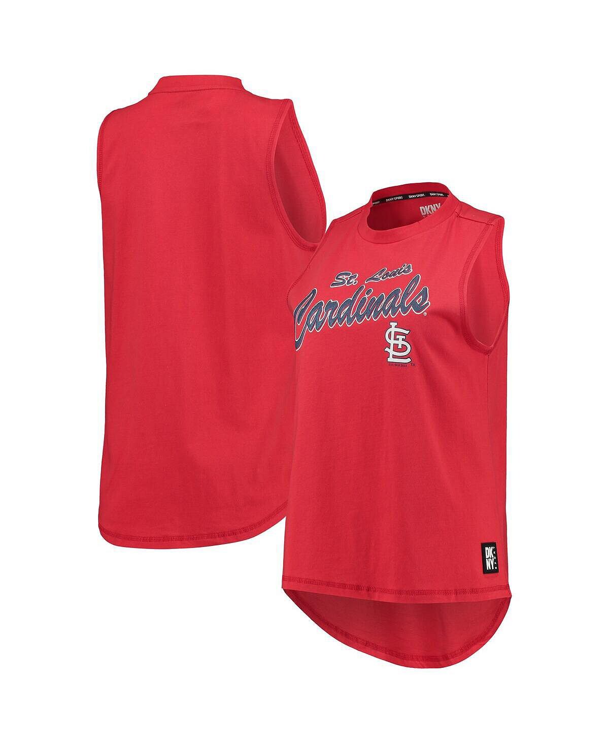 

Женская красная майка St. Louis Cardinals Marcie DKNY, красный