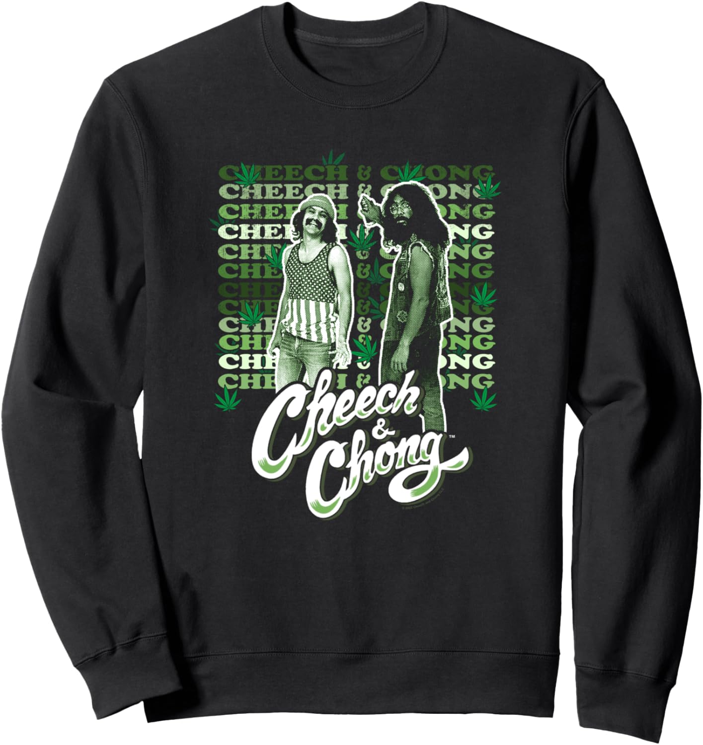 

Толстовка Cheech & Chong High Name Stack, черная (black 19-3911tcx), размер S