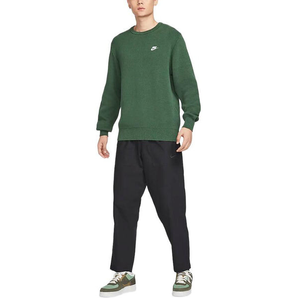Свитер club sweatshirt 'green' Nike, зеленый — фото 3