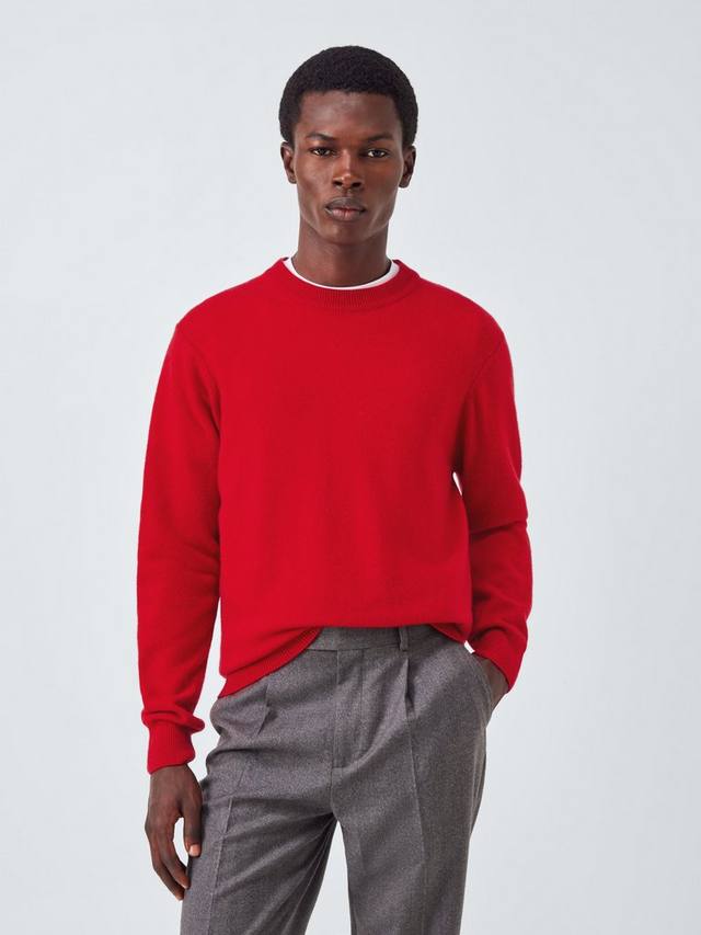 

Свитер с воротником-гольф из итальянского кашемира John Lewis, Red