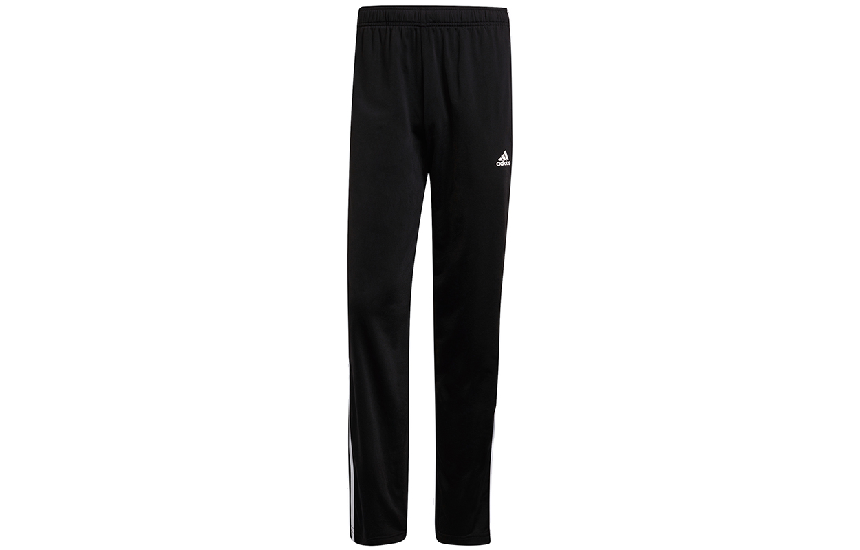 

Брюки для разминки с открытым низом и тремя полосками Adidas, черный