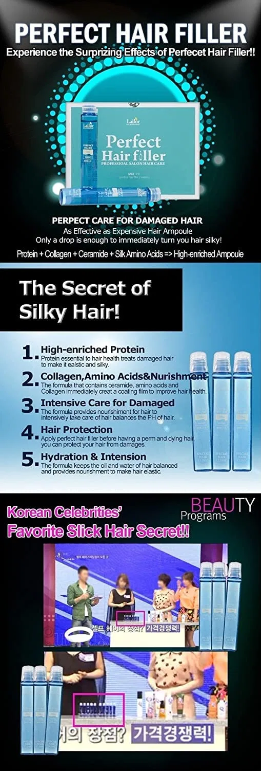 Филлер для волос «Perfect Hair Filler» 13 мл, 20 шт. от Lador La'Dor — фото 3