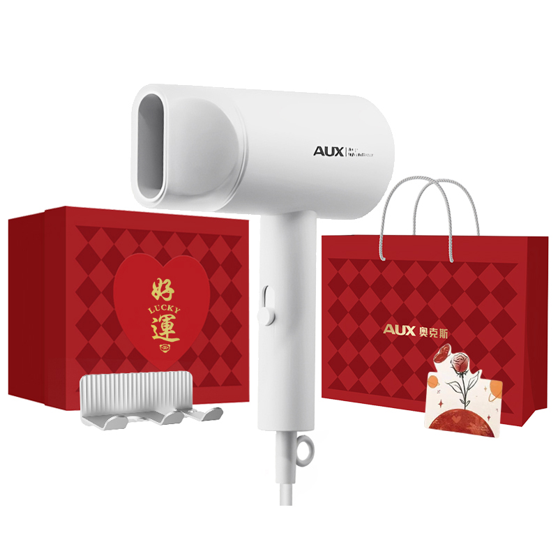 

Фен для волос Aux, 7008 White-Negative Ion [Good Luck Accompaniment Box Limited Edition]