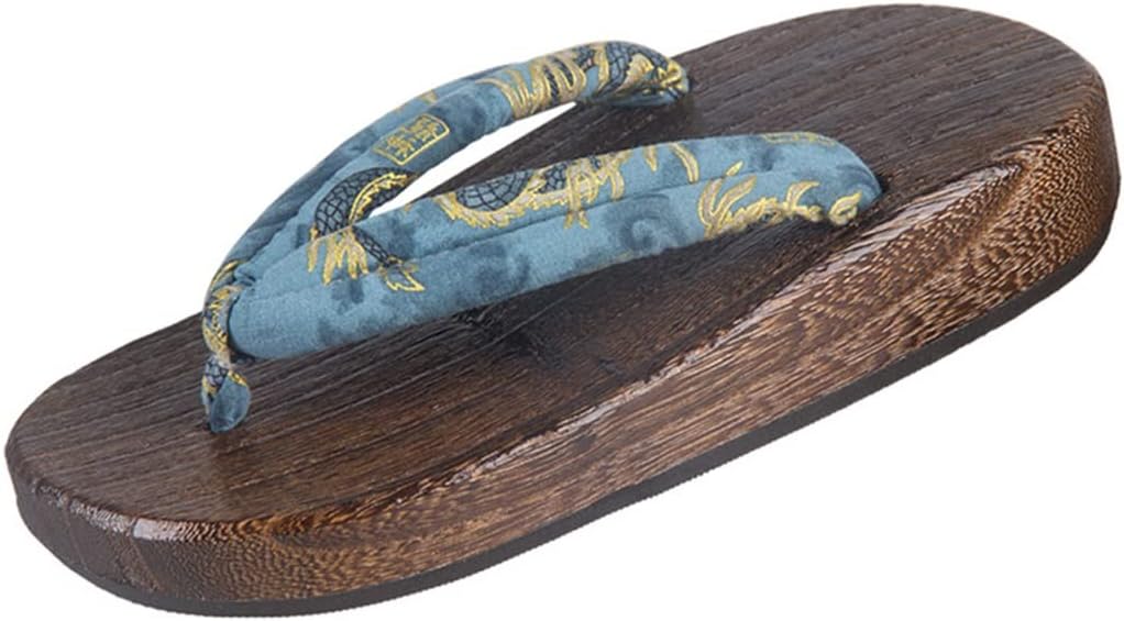 

Сандалии GENYS Flat Flip Flop Geta, деревянные японские традиционные тапки для взрослых, сандалии, мужские шлепанцы, платформенные тапки, обувь для кимоно для пляжа и путешествий (Цвет: I, Размер: 38/39 EU), 38/39 EU F