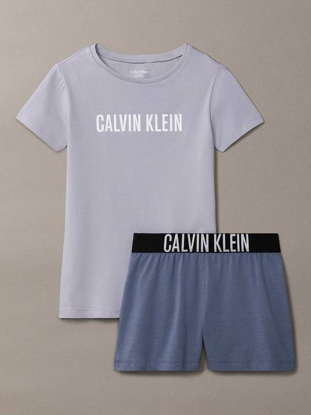 

Детский комплект пижамы Logo Shortie Calvin Klein, Lilac Grey/Multi