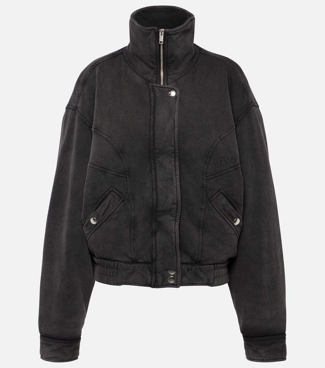 

Бомбер parveti из хлопка Marant Etoile, черный