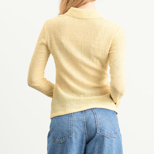Свободный вязаный кардиган Jil Sander, pastel желтый — фото 3