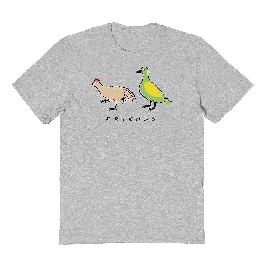 

Мужская футболка с рисунком курицы и утки Licensed Character, цвет Sport Gray