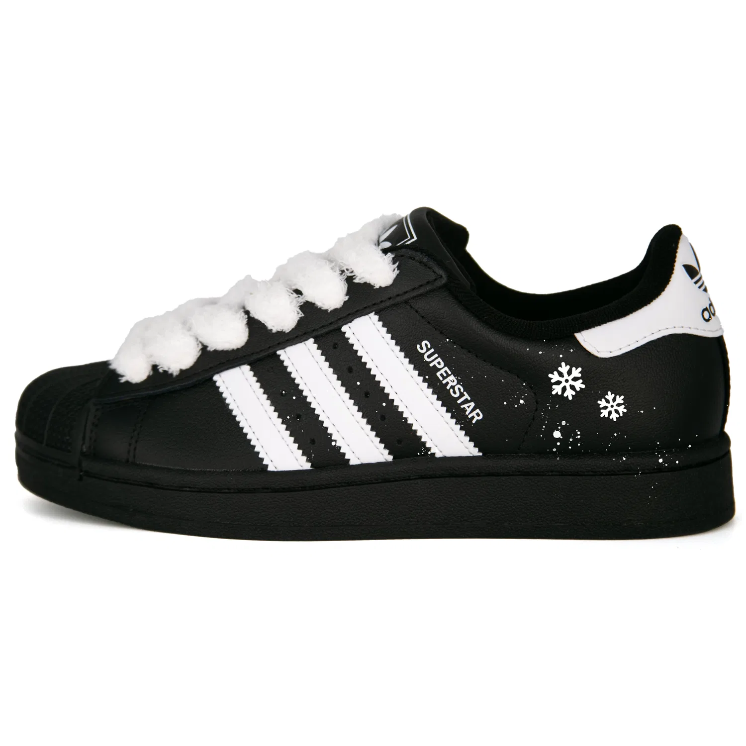 Кроссовки для скейтбординга Superstar 2 Monologue Leather Low top Kids, черно-белые, унисекс Adidas Originals, Black White