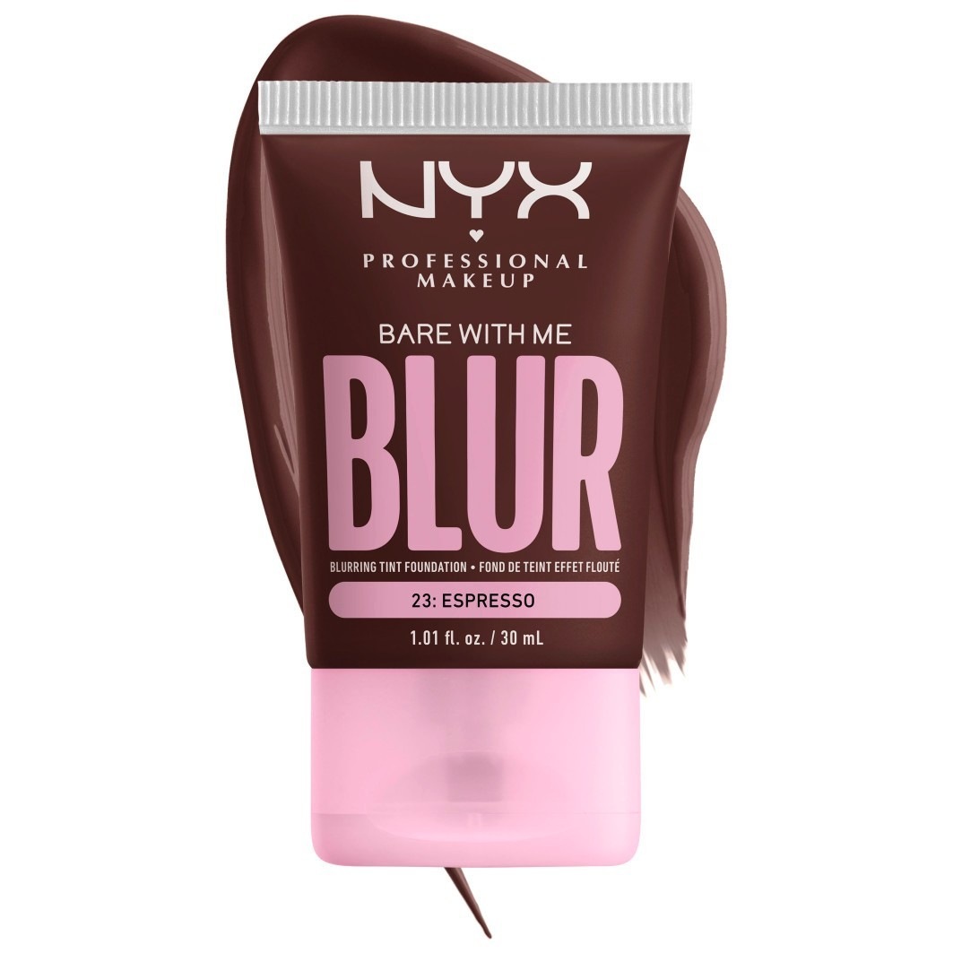 Тональный крем для лица bare with me blur skin tint Nyx Professional Makeup, espresso, объем 30 мл — фото 4