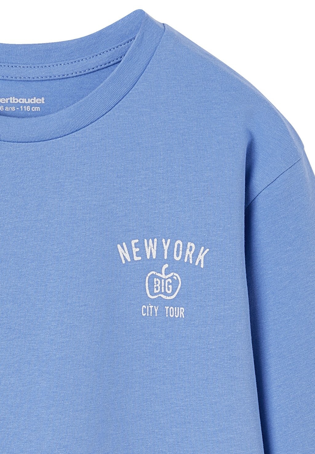 

Топ с длинными рукавами MIT NEW-YORK-PRINT Vertbaudet, синий