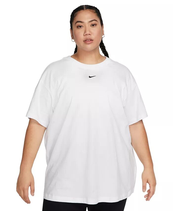 

Футболка с логотипом для женщин Plus Size Active Sportswear Essential Nike, мультиколор