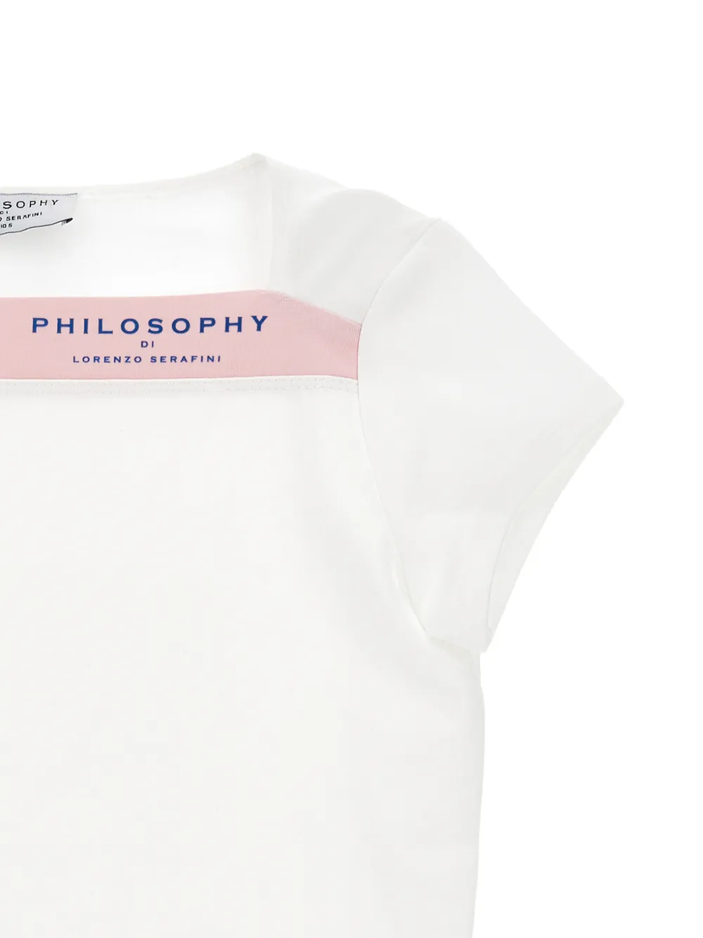 Футболка с логотипом Philosophy Di Lorenzo Serafini Kids, белый — фото 3