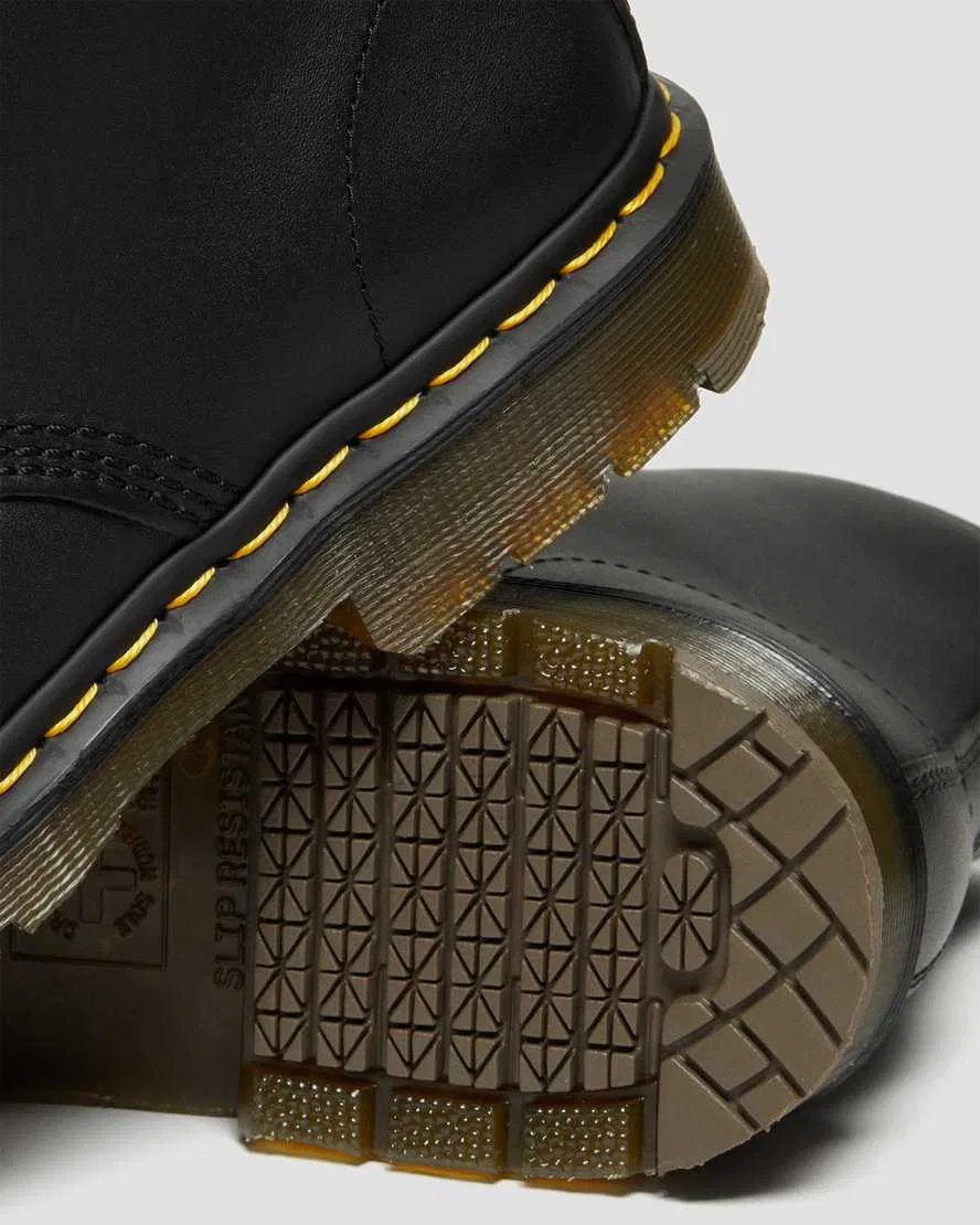 1460 Нескользящие кожаные ботинки на шнуровке Dr Martens, черный — фото 3