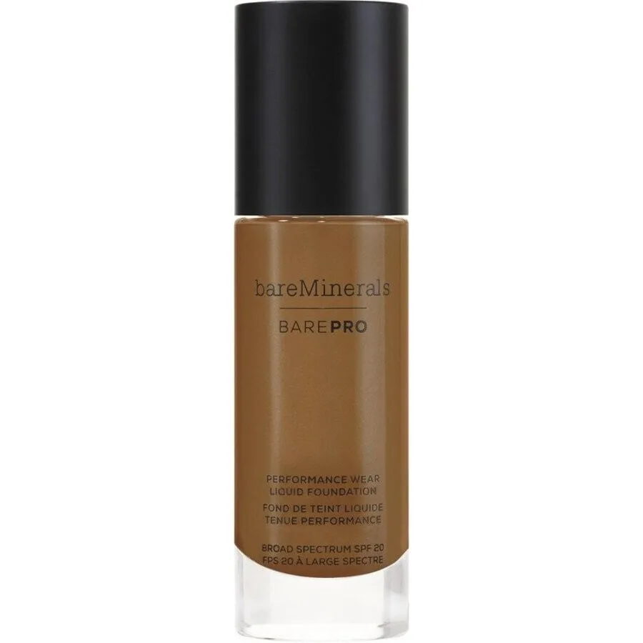 Жидкая тональная основа Bareminerals Ladies BAREPRO Performance Wear с широким спектром SPF 20, 30 мл, оттенок Cocoa 30, макияж 098132504954