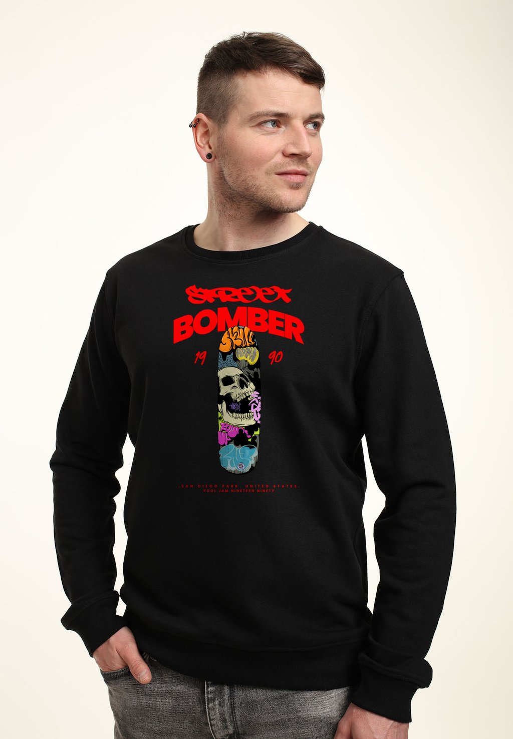 

Толстовка MATT KEELING STREET BOMBER Henry Tiger, черный
