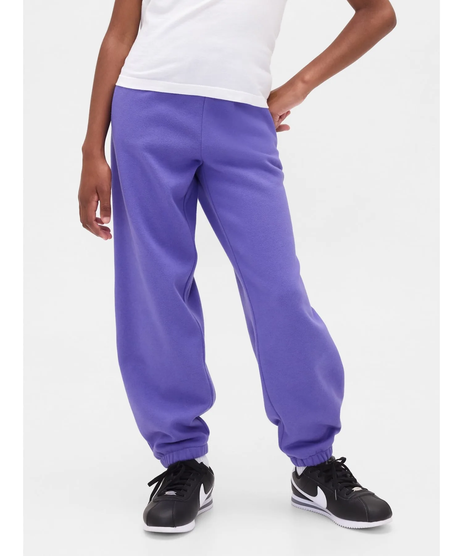 (K) Винтажные мягкие спортивные штаны GAP с логотипом (детские), BLUE_IRIS_2