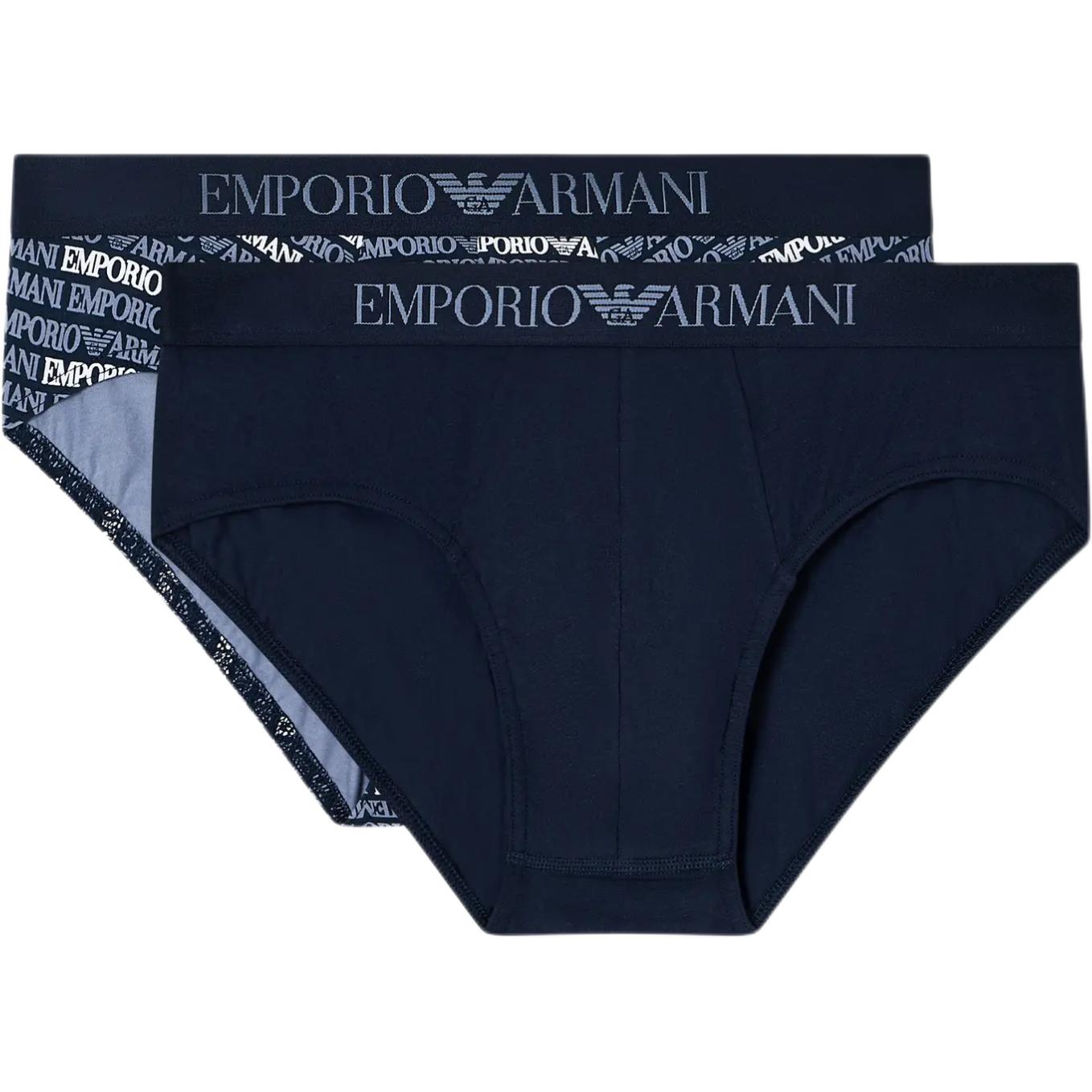 

Два комплекта джерси-трусов с принтом EMPORIO ARMANI, фиолетовый