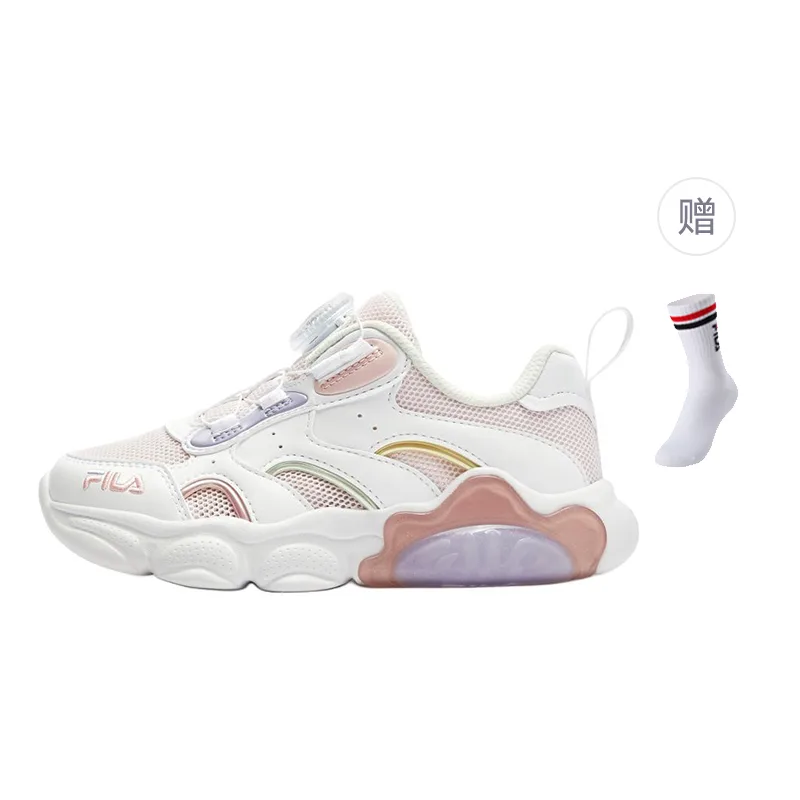 FILA KIDS Детские кроссовки для тренировок с амортизацией, низкие, Mist Soft Pink/White