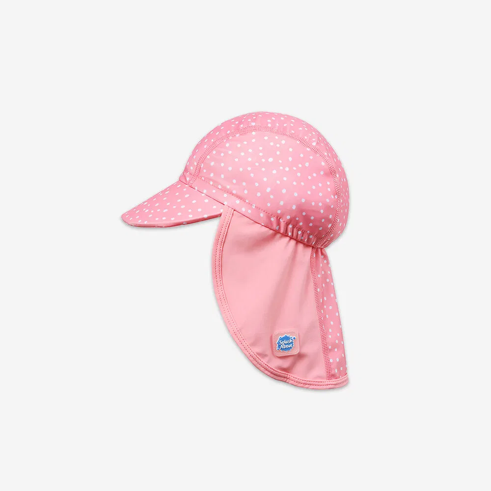Детская розовая кепка с клапаном Pink Dotty от Splash About