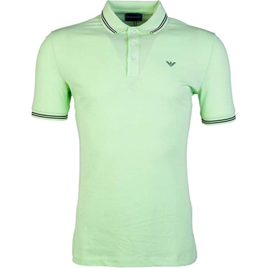 

Футболка поло мужская светло-зеленая EMPORIO ARMANI