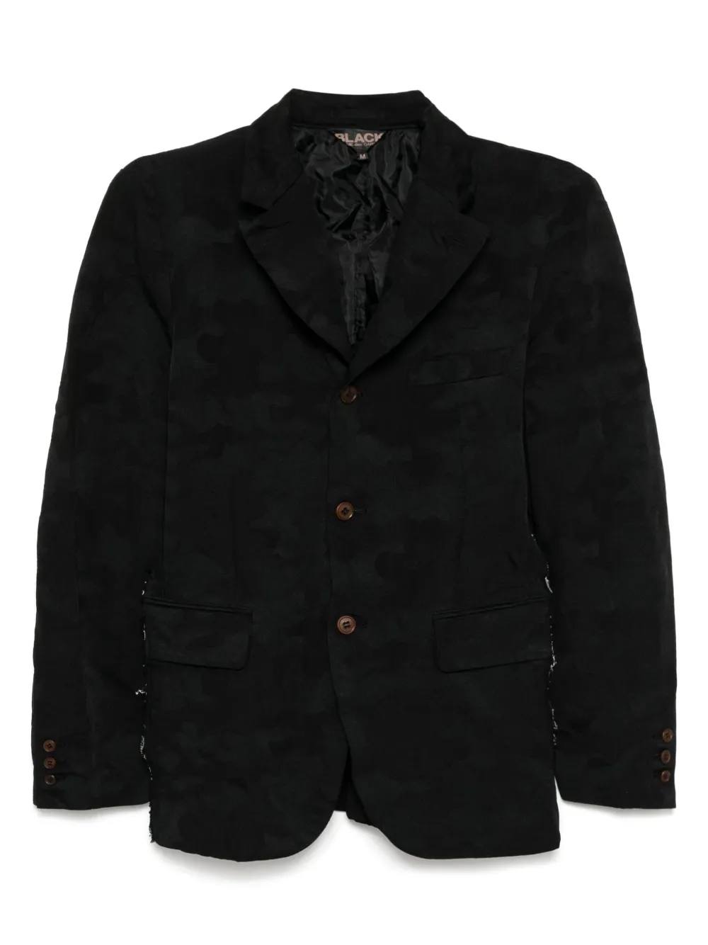 

Жаккардовый жакет на молнии с камуфляжным узором Black Comme Des Garçons, черный