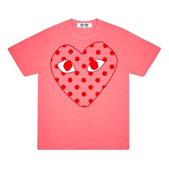 

Футболка pastelle polka dot logo t-shirt 'pink' Comme Des Garcons Play, розовый