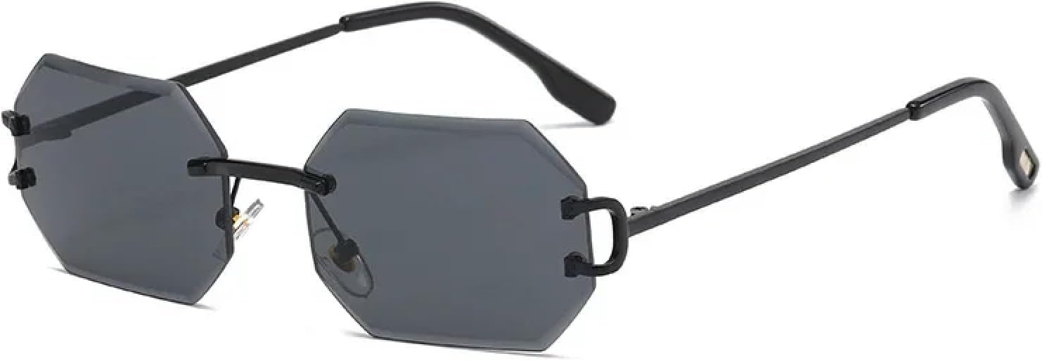 

Солнцезащитные очки с защитой от УФ-излучения UV400 | Без оправы, маленькая оправа | Для женщин и мужчин, для занятий спортом на открытом воздухе и вождения DSVIGF, 03