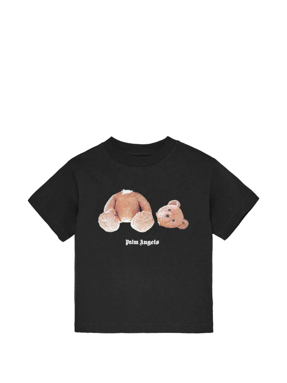 Футболка с графическим принтом Palm Angels Kids, черный