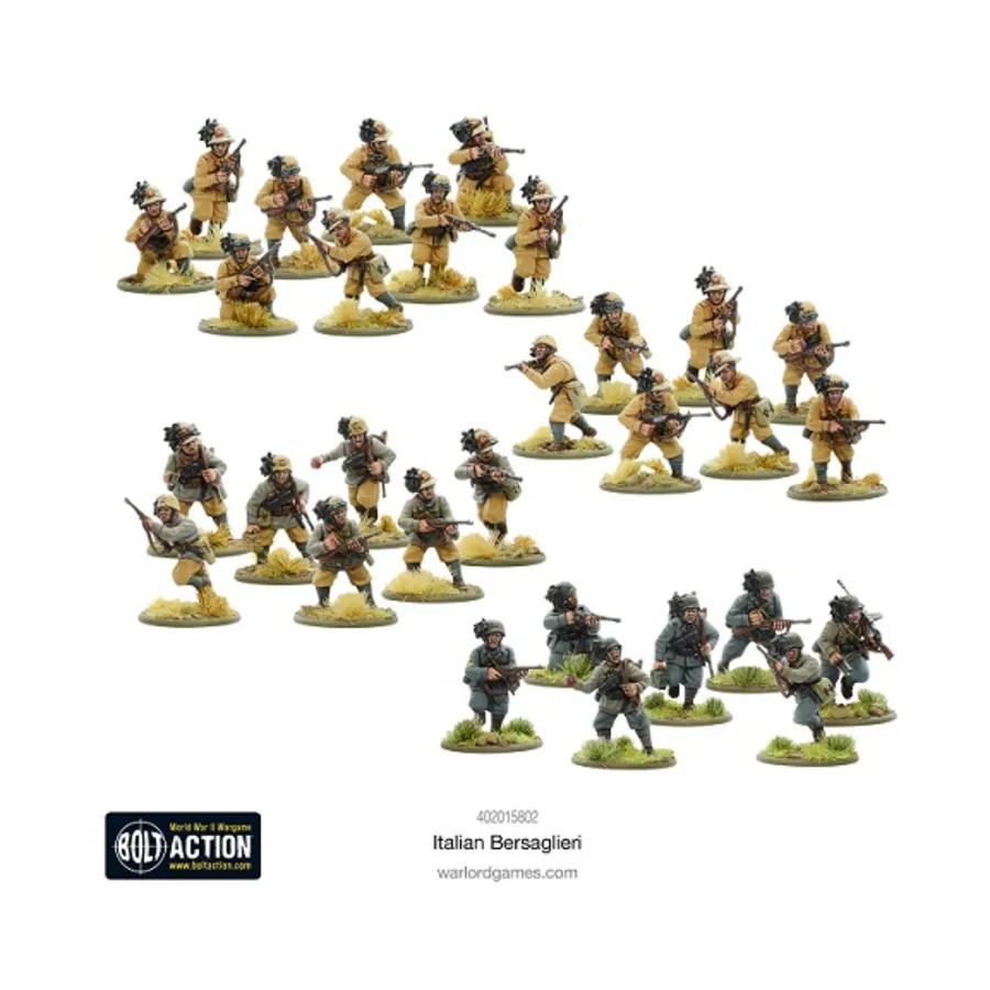 

Итальянский берсальери, Bolt Action - Italian - Italian Bersaglieri (28mm)