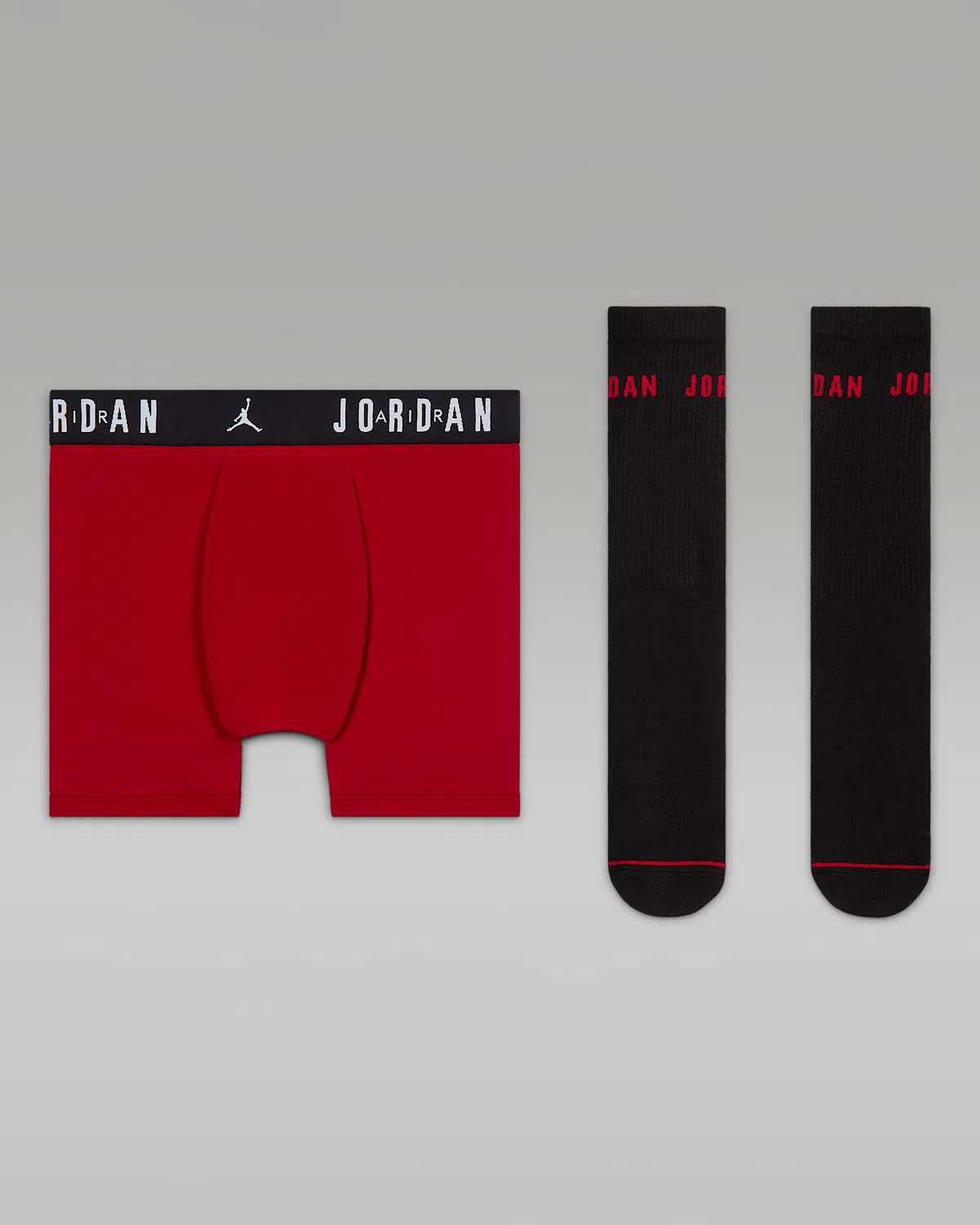 Детский набор из носков и боксеров Dri-FIT Jordan, 2 предмета, Gym Red