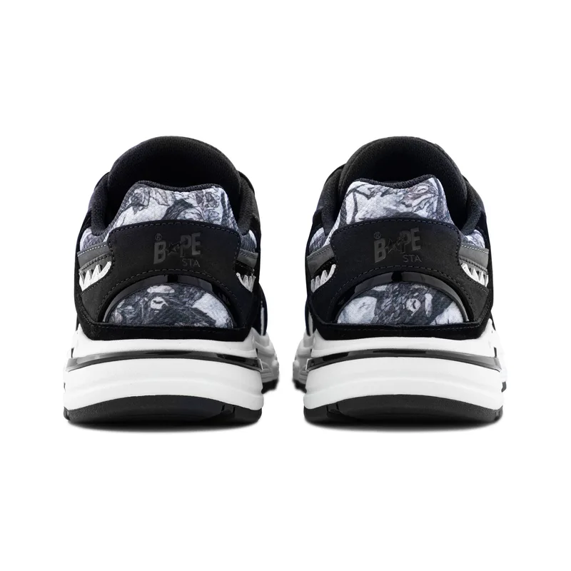 Мужские повседневные кроссовки low top A BATHING APE, черный BKX — фото 4