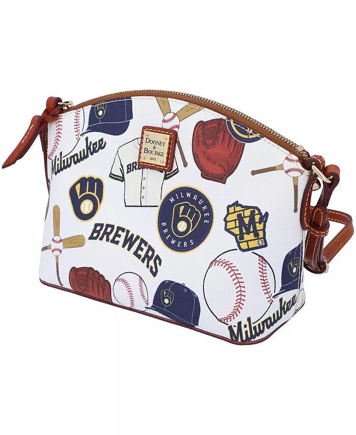 

Через плечо Dooney Bourke Milwaukee Brewers Gameday Suki со средним браслетом Dooney & Bourke, белый