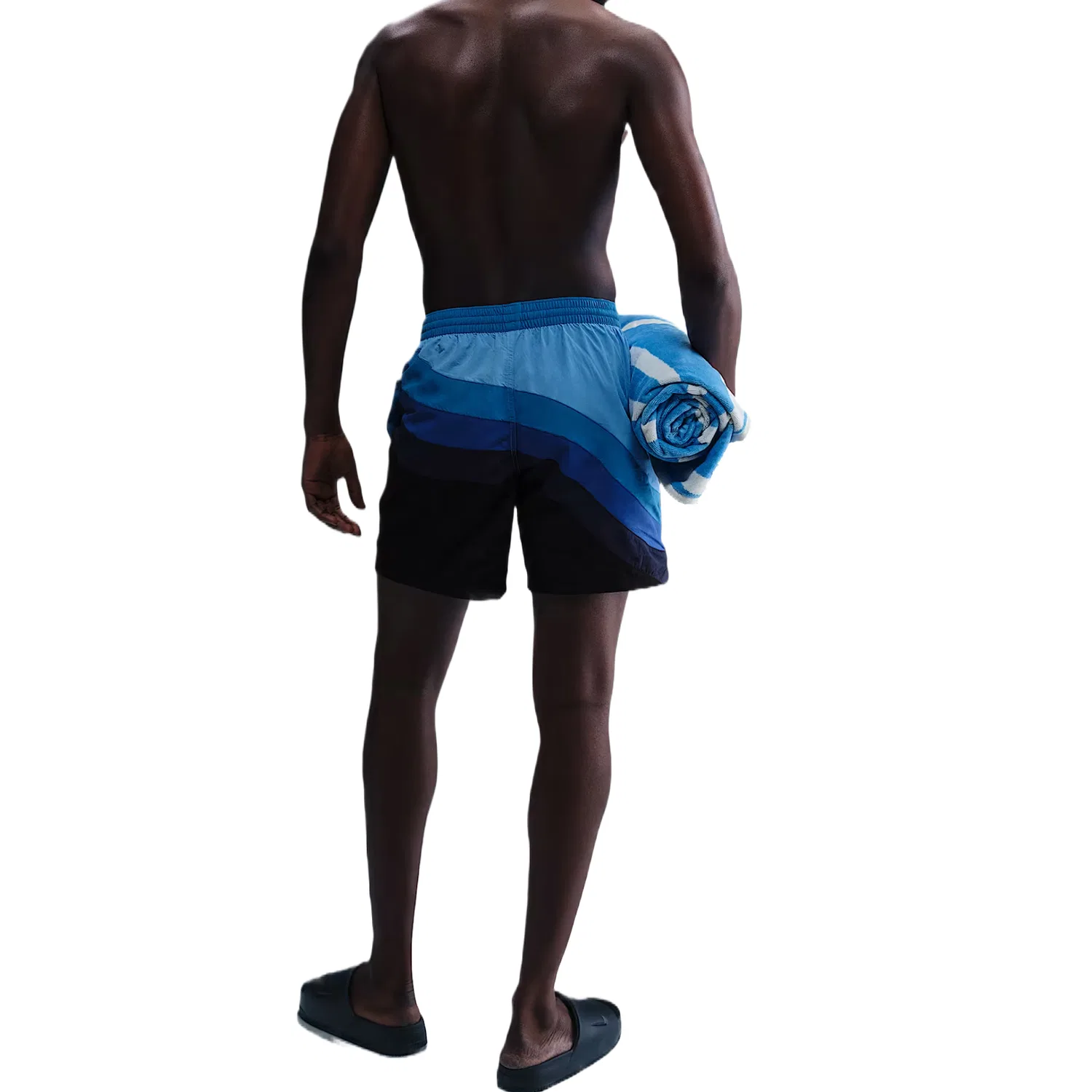 Пляжные шорты Nike Blue Black — фото 4