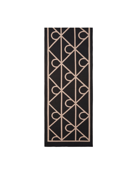 

Шарф Emblem Aop Jcq Fine Rib Scarf LV04D8051G Calvin Klein, чёрный