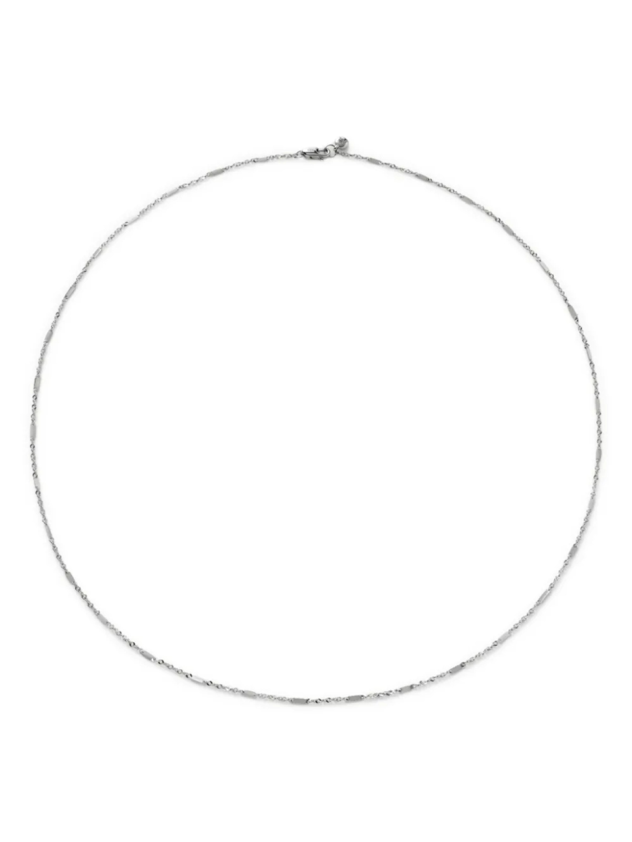 

Monica Vinader колье Shimmer из белого золота, серебряный