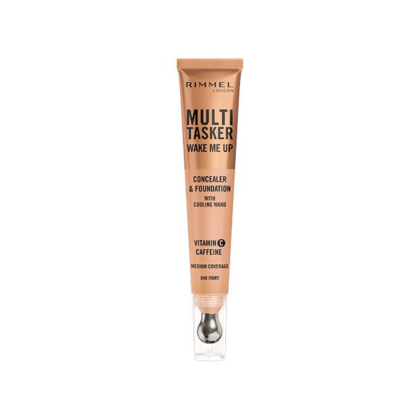 

Тональный крем и консилер RIMMEL LONDON Multi-Tasker Wake Me Up, 040 ivory