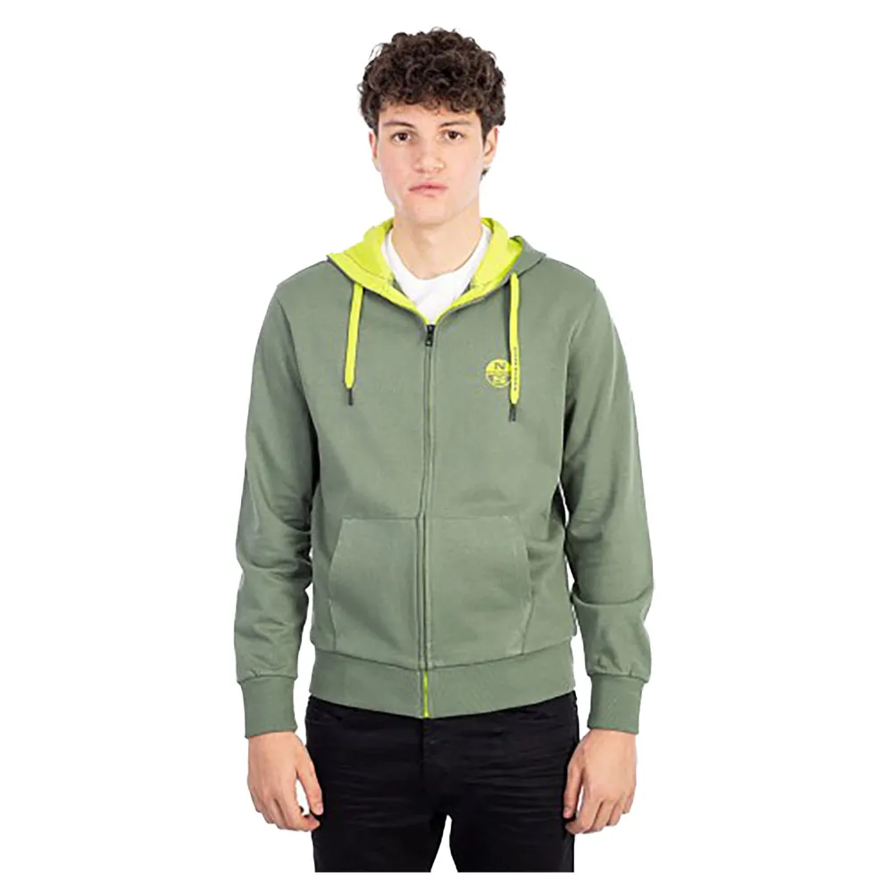 

Толстовка North Sails 691067 full zip, зеленый