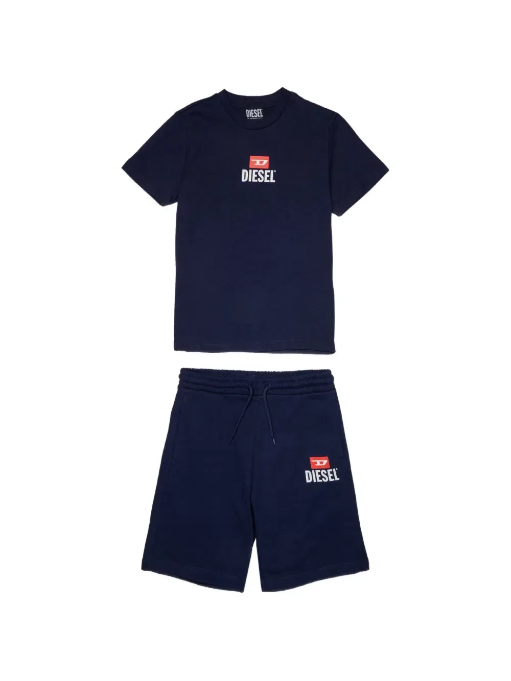 Комплект Stibogi из топа и шорт с логотипом Diesel Kids, синий