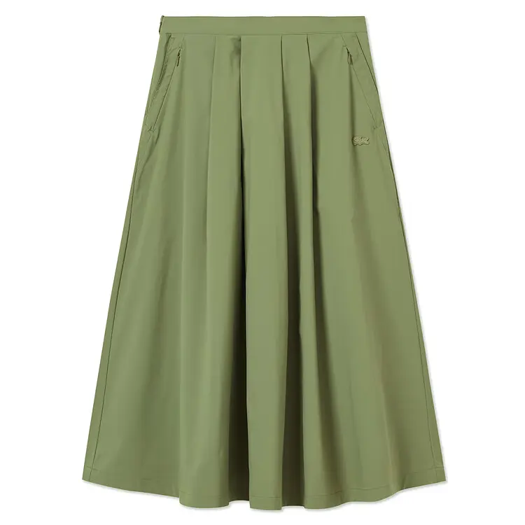 

Повседневная длинная юбка женская LACOSTE, хаки