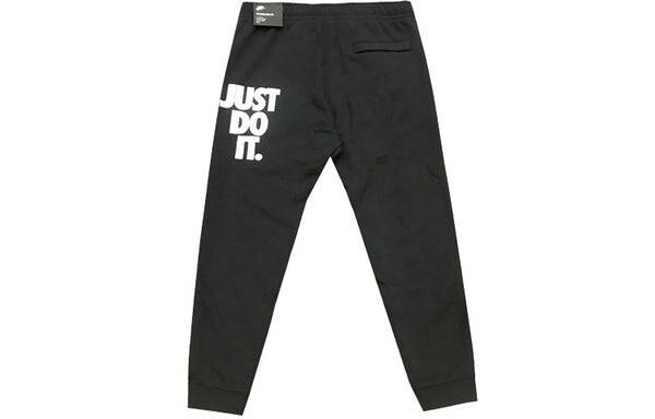 Брюки men's alphabet fleece lined stay warm knit sports pants/trousers/joggers black Nike, черный — фото 2