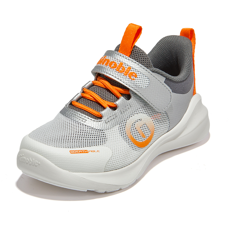 

Дышащие детские ботиночки для малышей GINOBLE, белый/серебристый/темно-серый